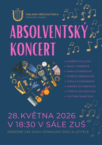 Plakát - 2. slavnostní absolventský koncert